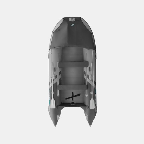 Надувная лодка GLADIATOR C400AL светло-темносерый