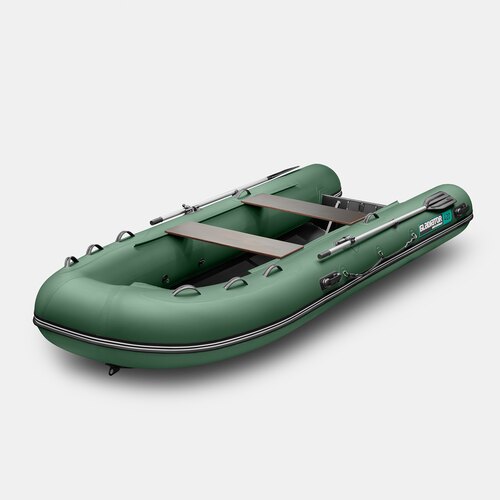 Надувная лодка RIB GLADIATOR AL 420 зеленый (СПб)