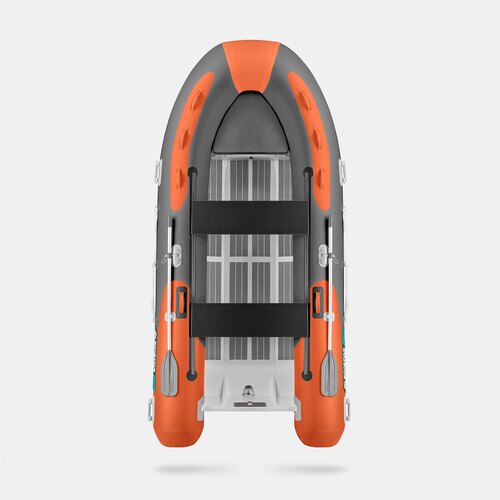 Надувная лодка RIB GLADIATOR AL 420 оранжево-темносерый (СПб)