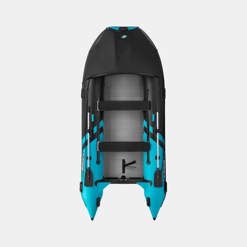 Надувная лодка GLADIATOR C400AL черно-бирюзовый