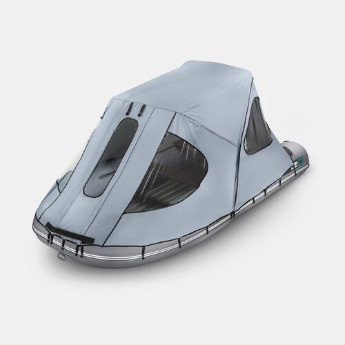 Тент ходовой с каркасом для лодок Gladiator 380 серый