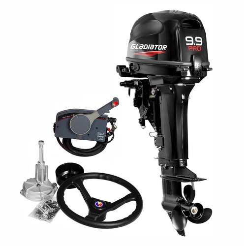 Лодочный мотор GLADIATOR G9.9PRO FES (20) с дистанционным управлением